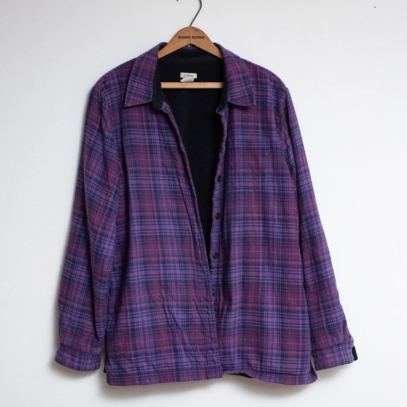 L.L. Bean Other - L.L. Bean Fleece-Lined Flannel Shirt, Traditional Fit L